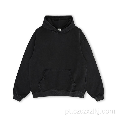 Moletom com capuz Retro Street Loose Hoodie para homens